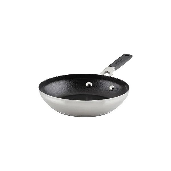 Frigideira Kitchenaid Inox Antiaderente para Indução Cinza