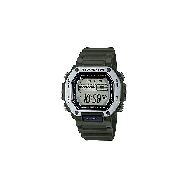 Relógio Casio Masculino Digital MWD-110H-3AVDF Preto