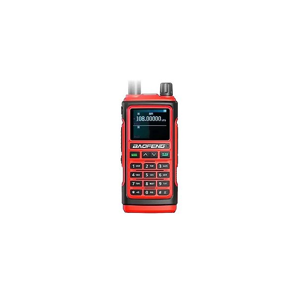 Rádio Walkie Talkie Ie Baoefng UV-17M 15KM 999 Canais Vermelho