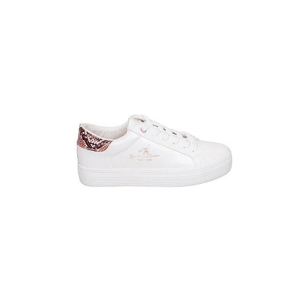 Calçado Royal County Of Berkshire Branco com Rosa Feminino 36