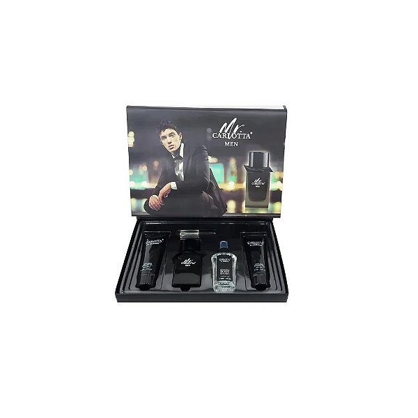 Kit Perfume Masculino Carlotta MR. Burberry 5 Peças