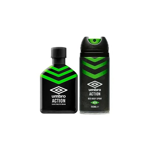 Kit Masculino Umbro Action Edt 2 Peças 100ML