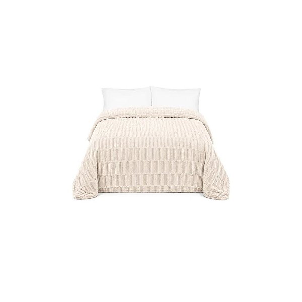 Cobertor Goldsun Plush Queen Bege 210X230CM