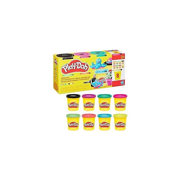 Pacote Vibrante de 8 Massinhas Play-Doh Hasbro