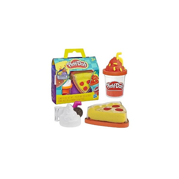 Conjunto Hasbro Play-Doh de Brincadeira Pizza e Milk-Shake