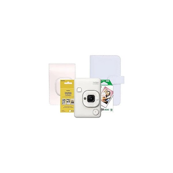 Kit Fuji Câmera Instax Mini Liplay Branca