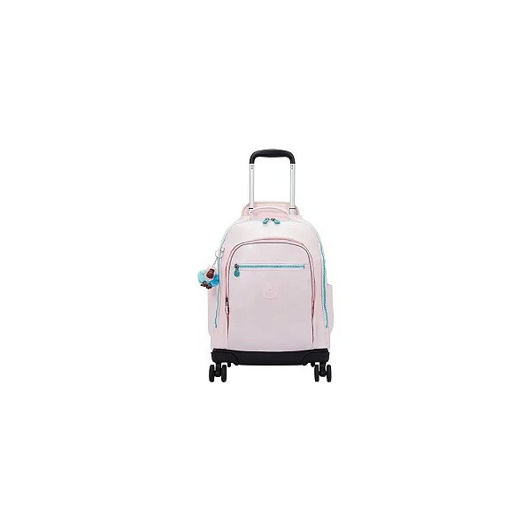 Mochila com Rodas Kipling New Zea Rosa Metálico