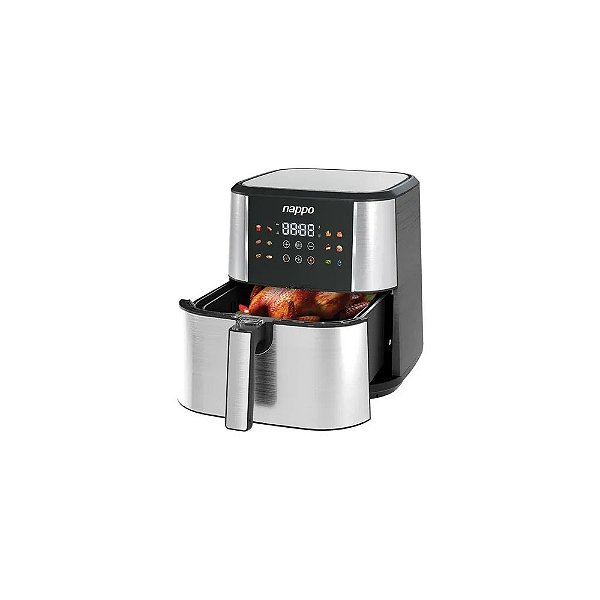 Fritadeira Air Fryer Nappo Digital NEF-250 2100W 10L 220V Prata - Preta