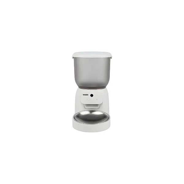 Comedouro Automático para Animais de Estimação Satellite A-DF07V Alimentador Automático para Pets 4L Bivolt Branco