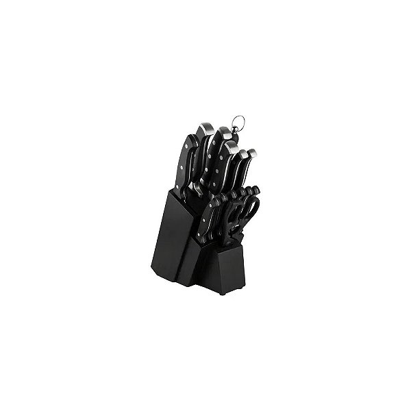 Jogo de Facas Luxor LX-90G6S Preto 14 Peças