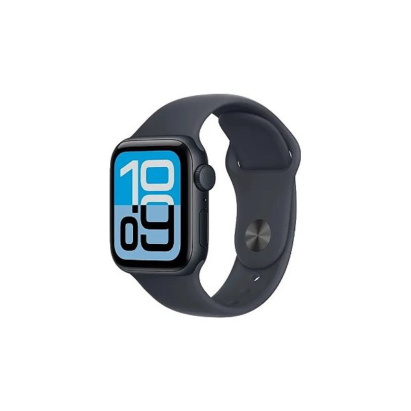 Relógio Apple Watch Série Se 3 40MM MEHC4LW/A M/L - Pulseira Esportiva Meia-Noite