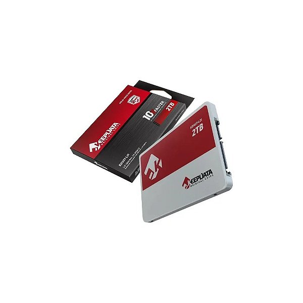 SSD 2.5" Keepdata KDS2T-L21 de 2TB Até 550MB/s de Leitura - Prata/Vermelho