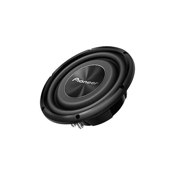 Subwoofer de 10" Pioneer TS-A2500LS4 com 1200 Watts Pmpo - Preto