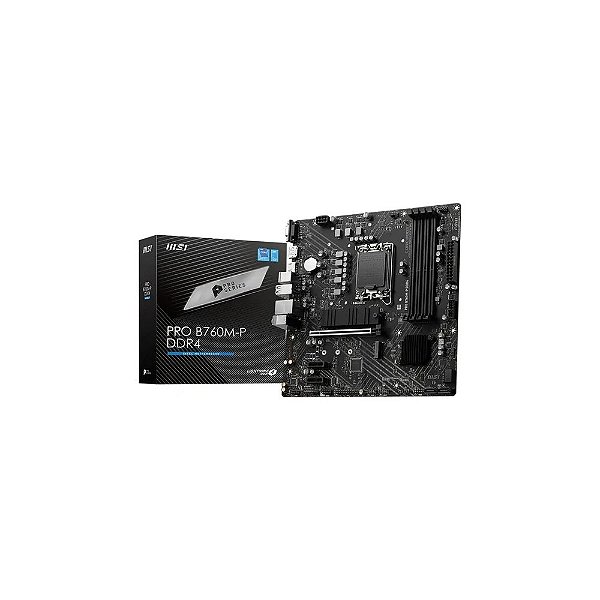 Placa-Mãe MSI Pro B760M-P DDR4 com Soquete LGA 1700/Matx - Até 4 DDR4