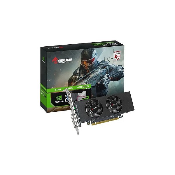 Placa de Vídeo Keepdata Geforce GT750 com 4GB DDR5/ 1020MHZ/ HDMI/ DVI/ VGA