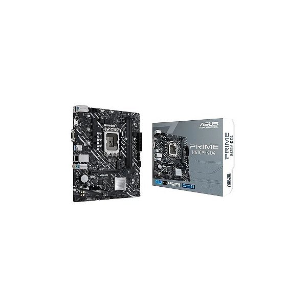Placa Mãe Asus Prime H610M-K D4 com Socket LGA 1700/Microatx - Até 2 DDR4
