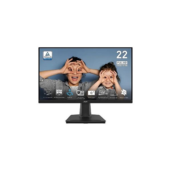 Monitor Gamer 22" MSI Pro MP225E FHD/120HZ/HDMI - Preto