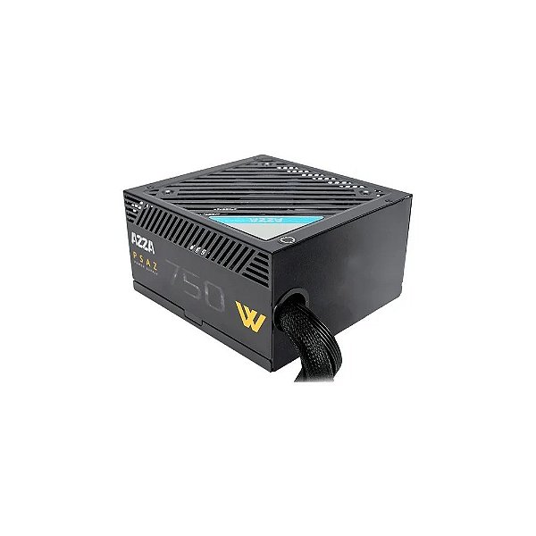 Fonte de Alimentação para PC Azza PSAZ-750W 80 Plus Bronze/750W/Bivolt - Preto
