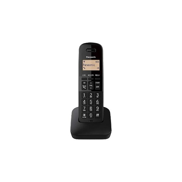 Telefone Sem Fio Panasonic KX-TGB310LAB com Identificador de Chamadas - Preto