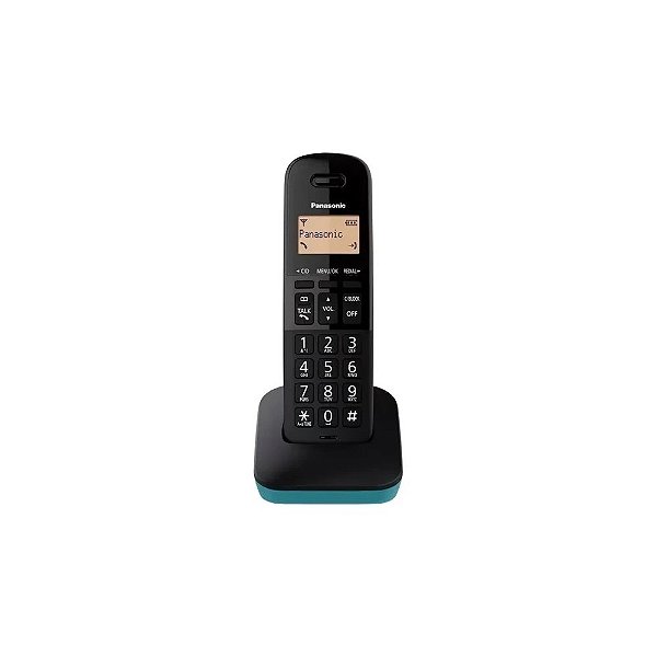 Telefone Sem Fio Panasonic KX-TGB310LAC com Identificador de Chamadas - Preto/Azul