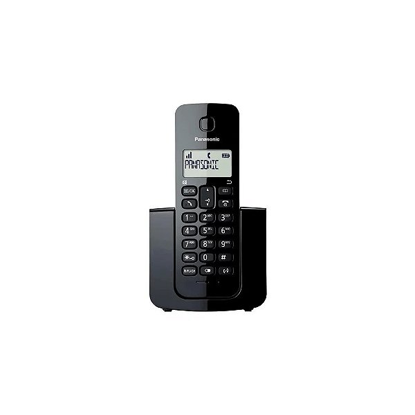 Telefone Sem Fio Panasonic KX-TGB110LAB com Identificador de Chamadas - Preto