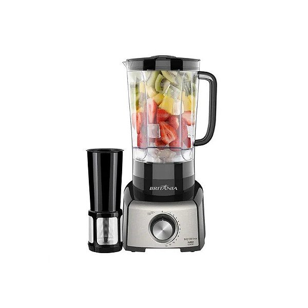 Liquidificador Britania BLQ1380 Inox com 1200W/3L/220V - Prata
