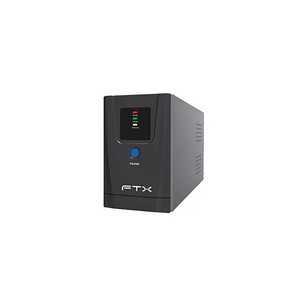 Fonte UPS FTX 600VA 360W Nema Universal Tomadas 220V Linha Interativa - Preto