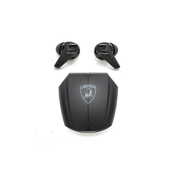 Fones de Ouvido Lamborghini Bud Huracan 700 LB TWS - Noctis Preto