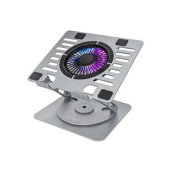 Cooler para Notebook Satellite A-CP24A com Ventilador de 110MM/1200 RPM/USB/RGB - Prata