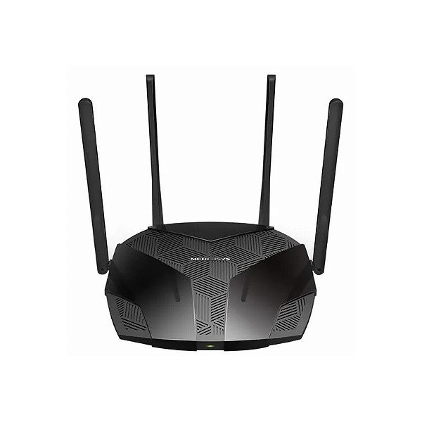 Roteador Wi-Fi Mercusys MR70X AX1800 4 Antenas Dualband Wi-Fi 6 Preto