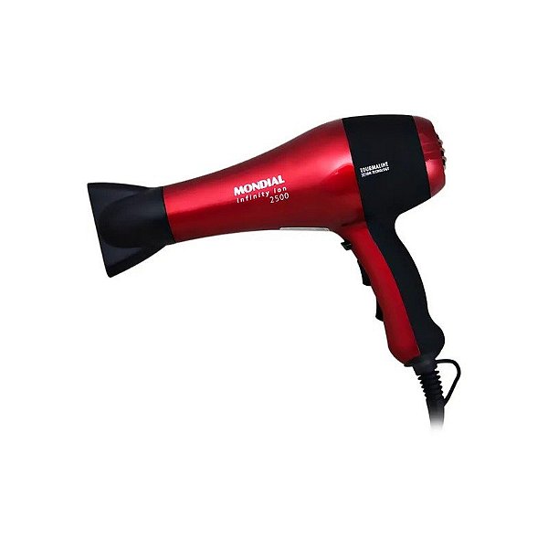 Secador de Cabelo Mondial Infinity Ion 2500 SC-12 com 2000W/220V - Vermelho/Preto