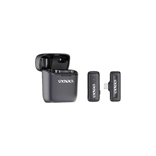 Micrófone Sem Fio Satellite A-MK141 USB-C - Preto