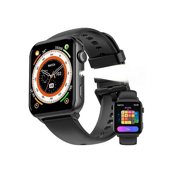 Relógio Smart Blackview R30 Max - Preto + Pulseira Extra
