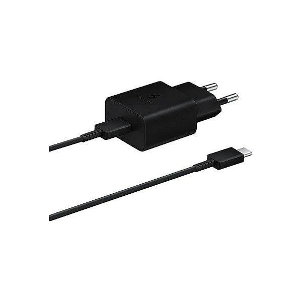 Carregador de Parede Samsung Power Adapter EP-T1510XBEGWW com USB-C/15W/ 3A - Preto