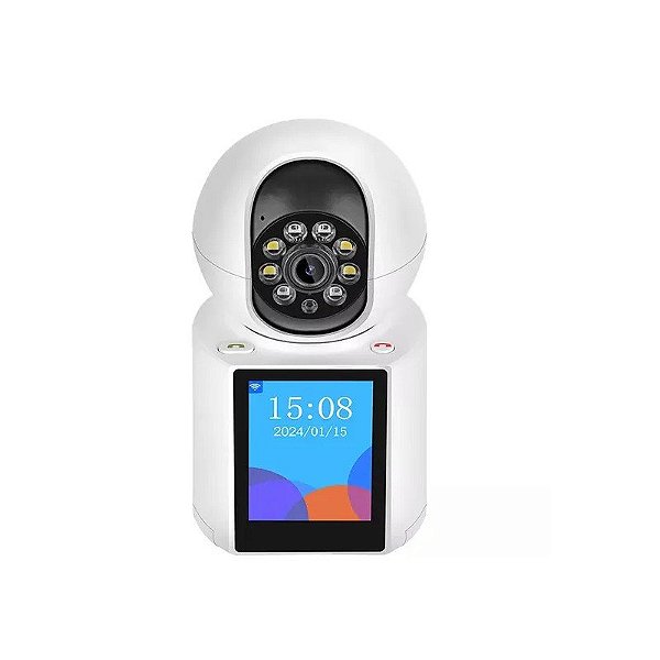 Câmera IP Smart Satellite A-CAM011M Wi-Fi/HD - Branca