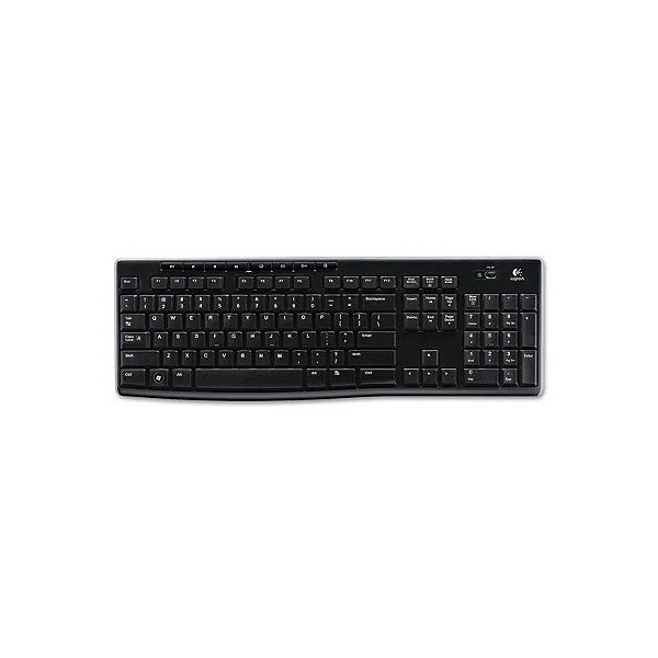 Teclado Logitech Wireless K270 920-004426 USB Preto