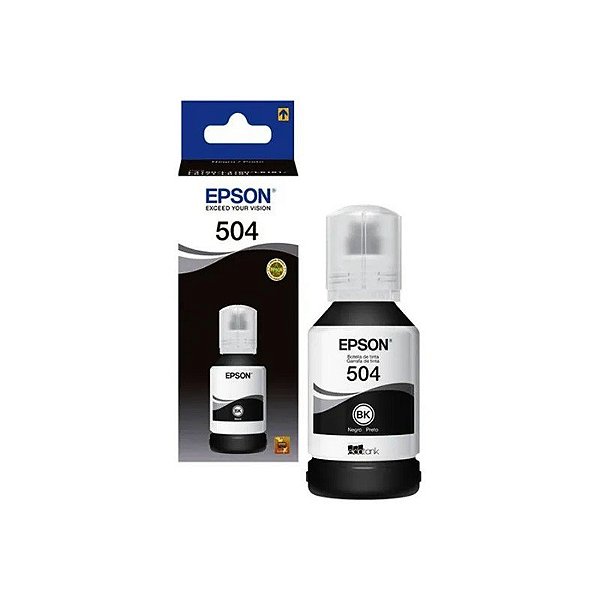 Tinta para Impressoras Epson 504 T504120 de 127ML - Preto