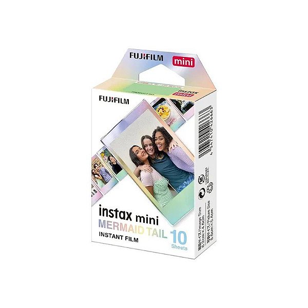 Filme Fuji Instax Pacote com 10 unidades para Instax Mini Cauda de Sereia