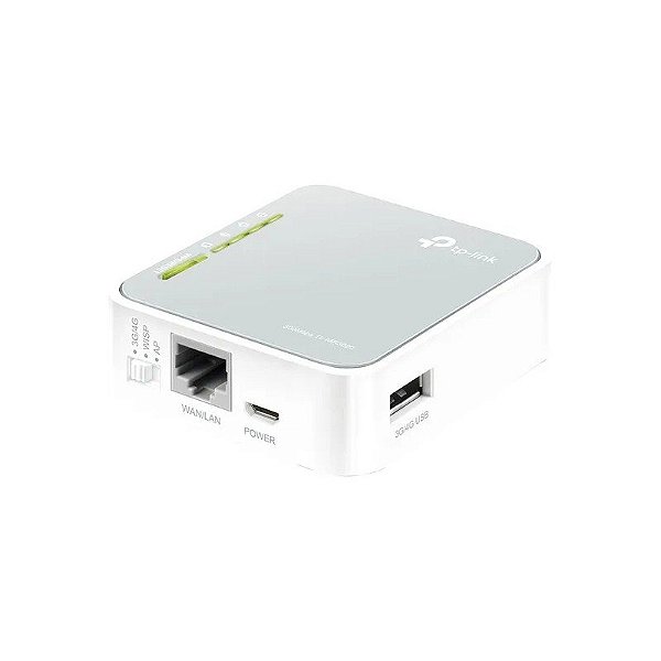 Roteador Sem Fio TP-Link TL-MR3020 até 300 Mbps USB/RJ45 - Branco