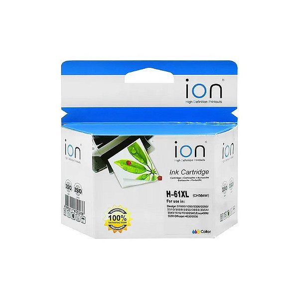 Cartucho de Tinta Ion H-61XL (CH564W) 18ml - Cor