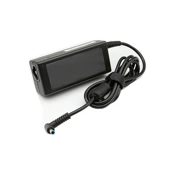 Fonte de Alimentação para Notebook HP 65W (Ponta Azul) Bivolt - Preto