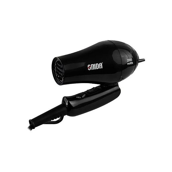 Secador de Cabelo Onida ON-219 Mini Secador de Cabelo 3500W/Bivolt - Preto