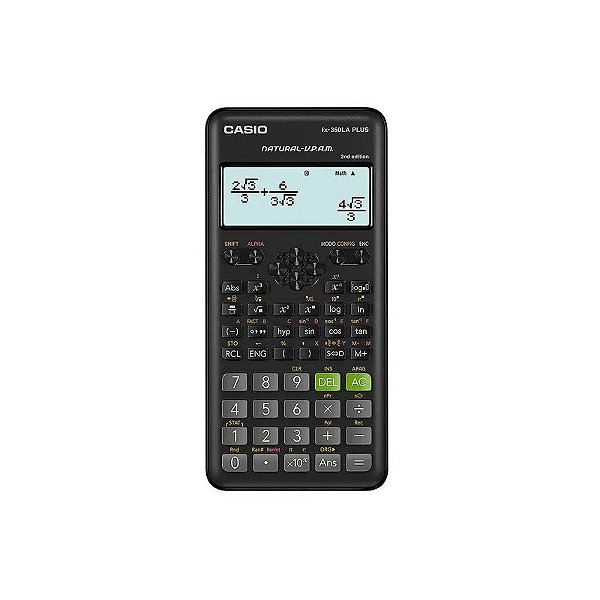 Calculadora Casio FX-350LA Plus 2ª Edição - Preto