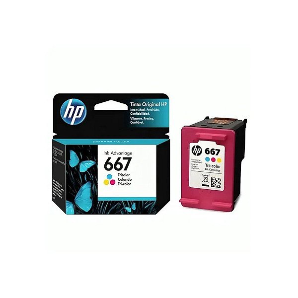 Cartucho de Tinta HP 667 - Tricolor