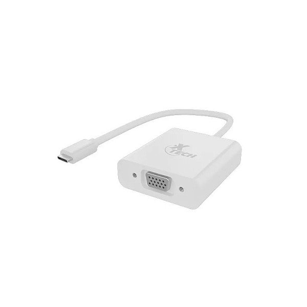 Cabo Adaptador Xtech XTC551 USB-C Para VGA - Branco