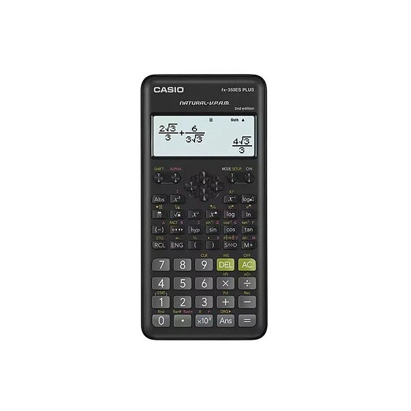 Calculadora Casio FX-350ES Plus 2ª Edição - Preta