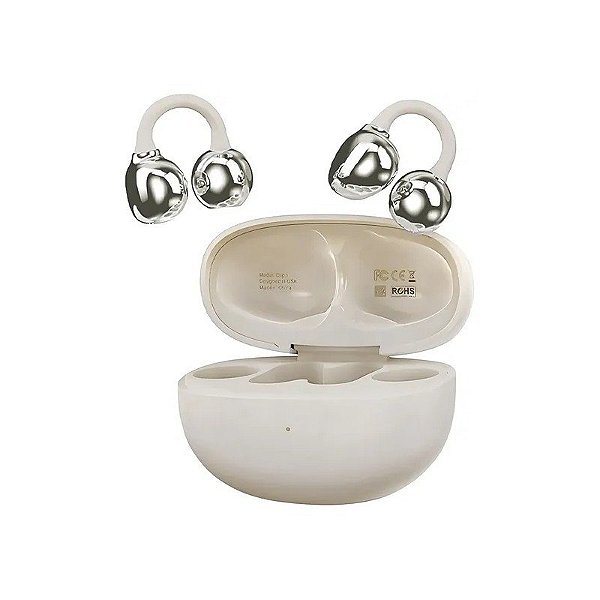 Fone de Ouvido G-Tide Clip 1 Bluetooth - Bege