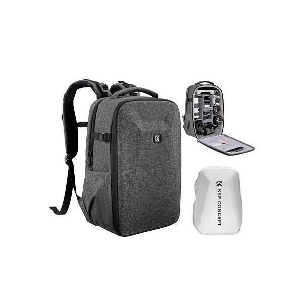 Mochila K&F KF13-134V4 Hard Shell Cinza