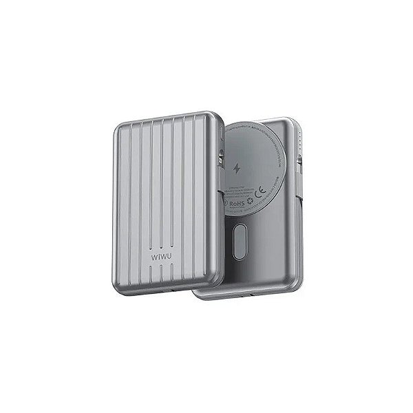Carregador Portátil Magnético Wiwu PP03 10000H Sil