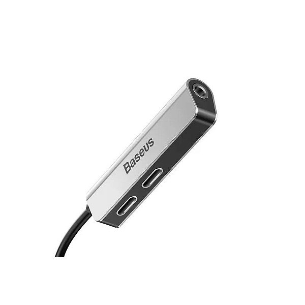Baseus Adaptador CALL52-S1 3 EM 1 L52 Preto
